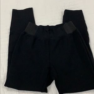 Stretchy elastic black pants